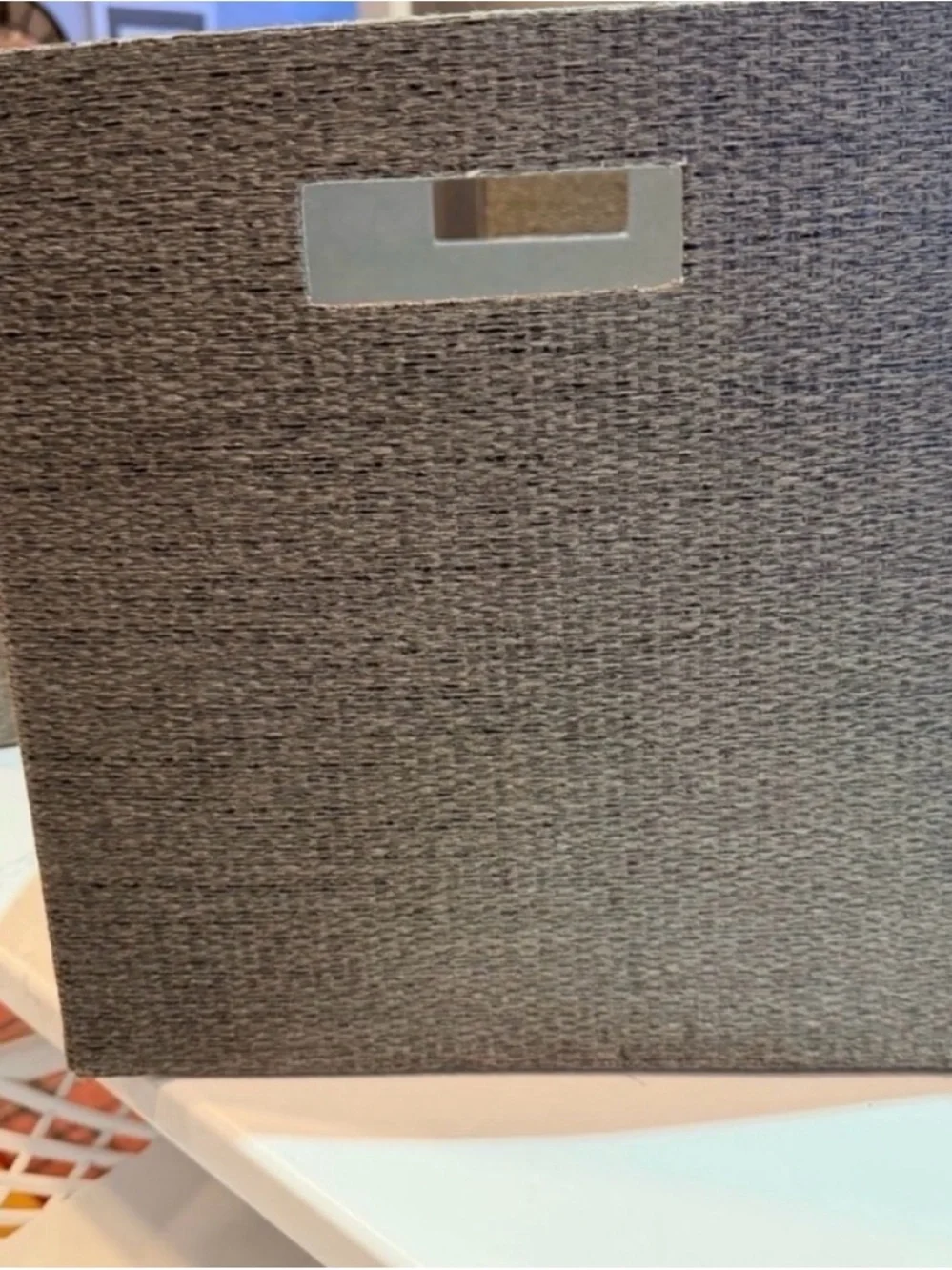 RESERVED Neutral Gray Woven Storage Bin - x 2